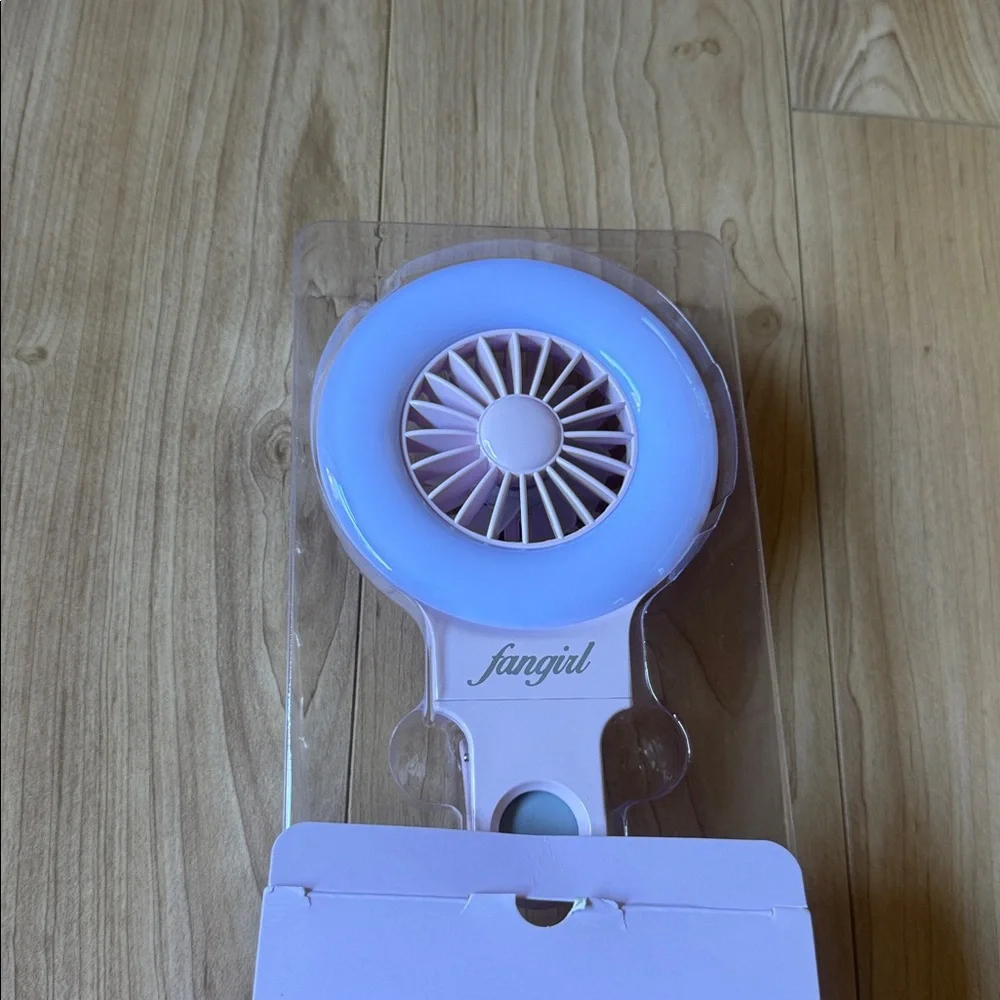 Clip-On Phone Fan & Selfie Ring Light - Black